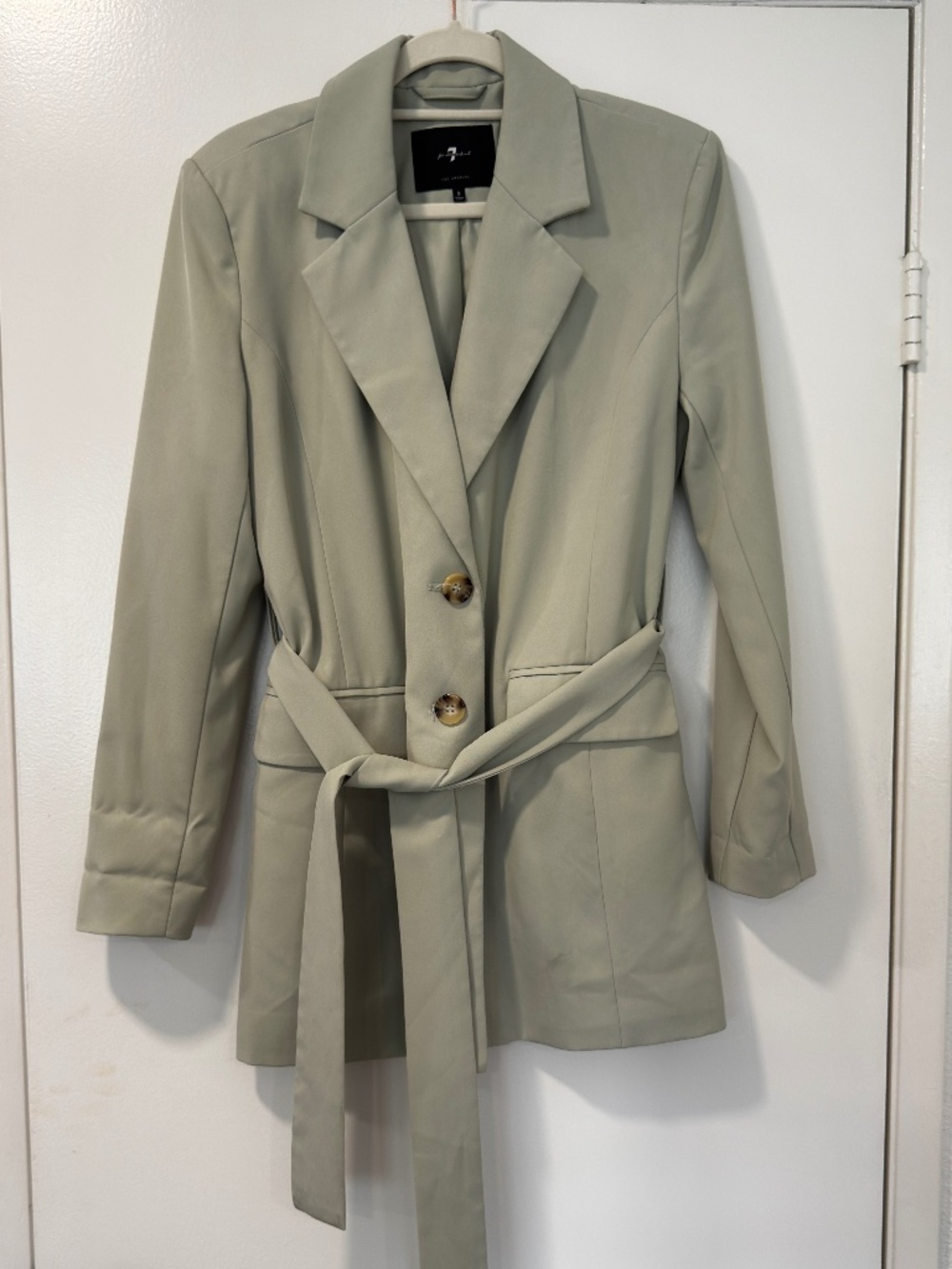 7 For All Mankind Belted Blazer